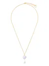 Sandralexandra Heart-key Trace-chain Necklace In Gold