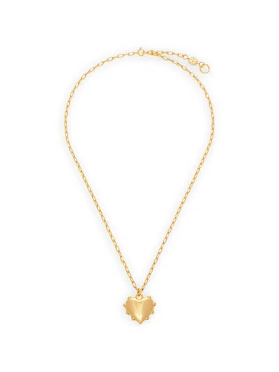 Sandralexandra Milagros Heart Necklace In Purple