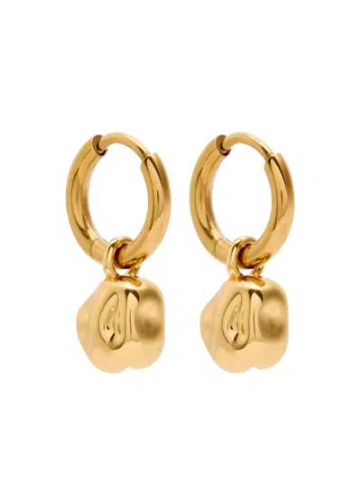 Sandralexandra Mini Pebble Earrings In Gold