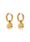 Sandralexandra Pebble Mini 18kt Gold-plated Hoop Earrings In Gold