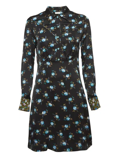 Pre-owned Sandro 2024 Floral-print Shirt Dress