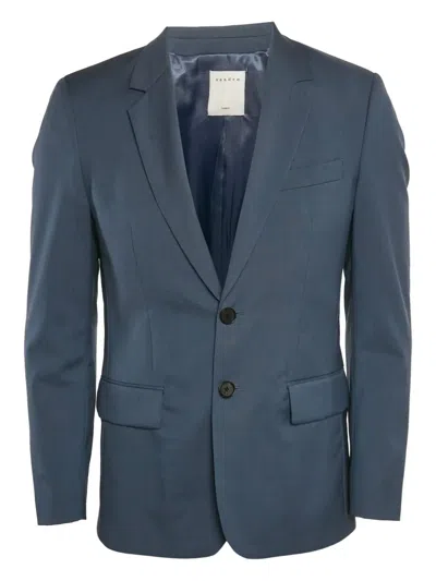 Pre-owned Sandro 2024 Single-breasted Wool Blazer In Blue