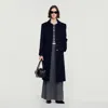 Sandro 2-in-1 Effect Wool Coat In Blue
