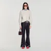Sandro 2-in-1 Sweatshirt In Light Grey