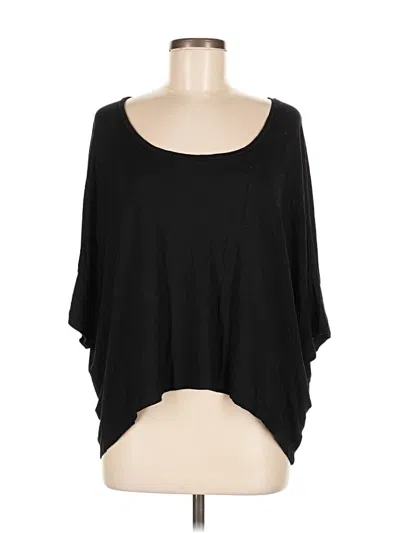 Pre-owned Sandro 3/4 Sleeve T-shirt In Black