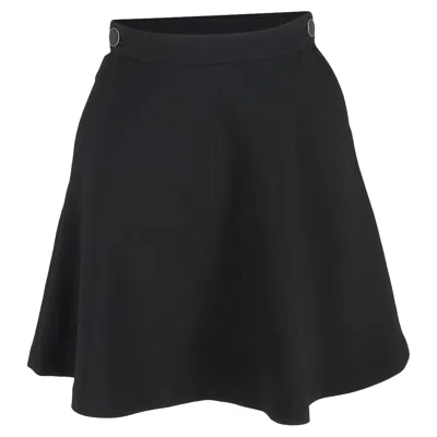 Sandro A-line Mini Skirt In Black Polyester