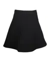Sandro A-line Mini Skirt In Black Polyester In Black
