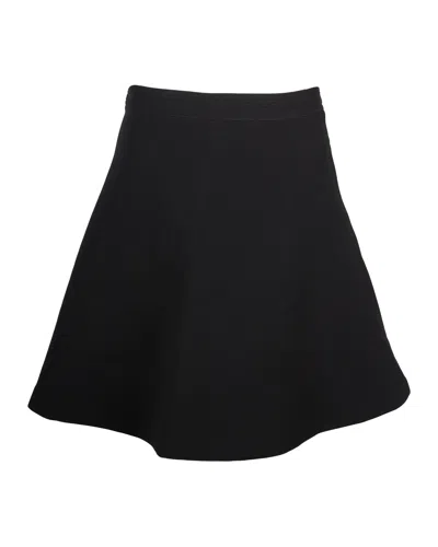 Sandro A-line Mini Skirt In Black Polyester