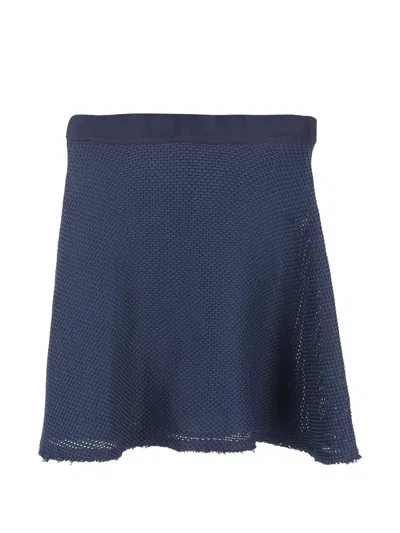 Pre-owned Sandro A-line Skirt In Blue