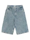 Sandro Jeans-shorts Mit Acid-wash-effekt In Blue