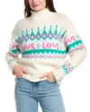 Sandro Alpaca & Wool-blend Mock Neck Sweater In Green