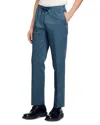 Sandro Alpha Cotton Blend Straight Leg Drawstring Pants In Thunderstorm Blue