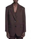 Sandro Amanda Tailored Suit Jacket In Brown