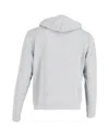 Sandro Amour Appliqué Hoodie In Gray Cotton In Grey