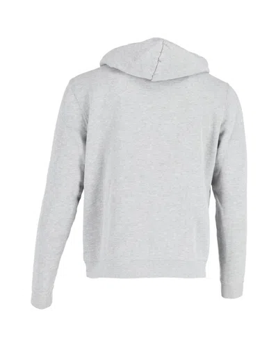 Sandro Amour Appliqué Hoodie In Gray Cotton