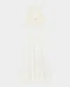 Sandro Angie Floral Lace Midi Dress In White