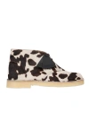 Sandro Animal-print Desert Boots In Multi