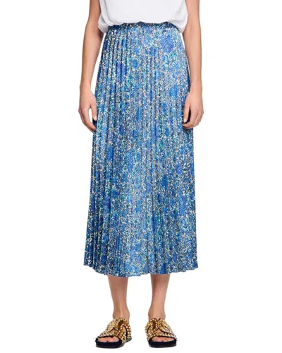 Sandro Anjel Skirt In Blue