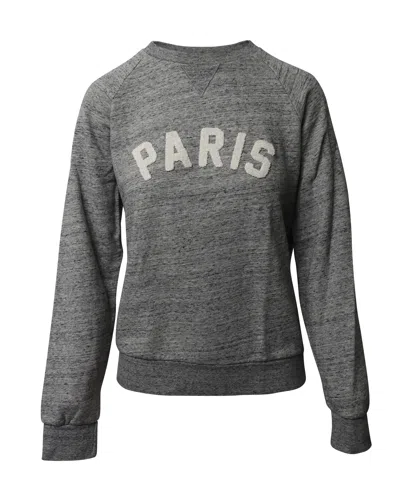 Sandro Appliqué Sweatshirt In Grey Cotton In Gray