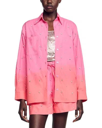 Sandro Aricie Shirt In Pink