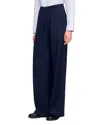 Sandro Asymmetric Straight Leg Trousers In Blue