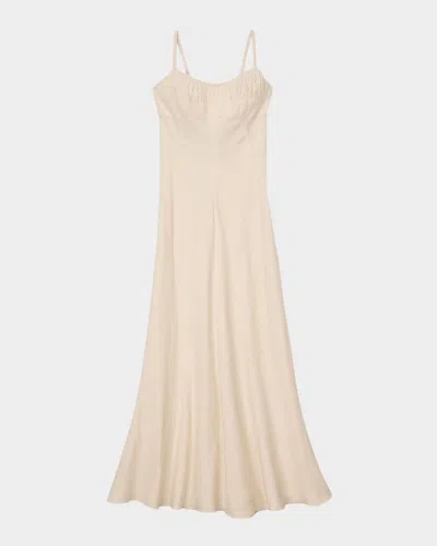 Sandro Aubepine Maxi Dress In Ecru