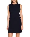 Sandro Aurore Cutout Mini Dress In Black