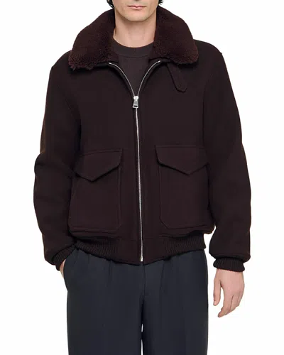 SANDRO AVIATOR JACKET