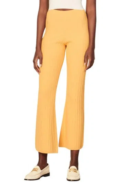 Sandro Baltimore Crop Flare Pants In Clementine