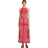 SANDRO SANDRO BANDANA-PRINT MAXI DRESS