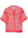 Sandro Bandana-print Shirt In Red