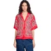 Sandro Bandana-print Shirt In Red/white