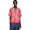 Sandro Bandana Print Silk Shirt In Multi