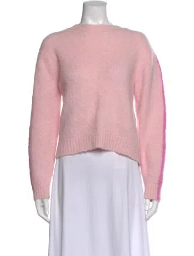 Pre-owned Sandro Bateau Neckline Sweater In Pink