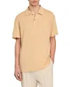 Sandro Beach Linen Polo Shirt In Ivory