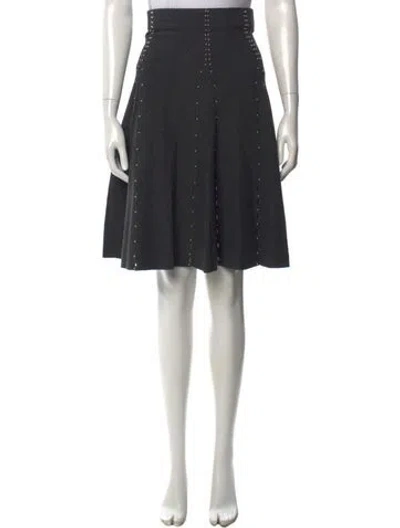 Pre-owned Sandro Beaded Accents Mini Skirt In Gray