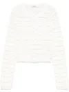 Sandro Beaded Cardigan In White