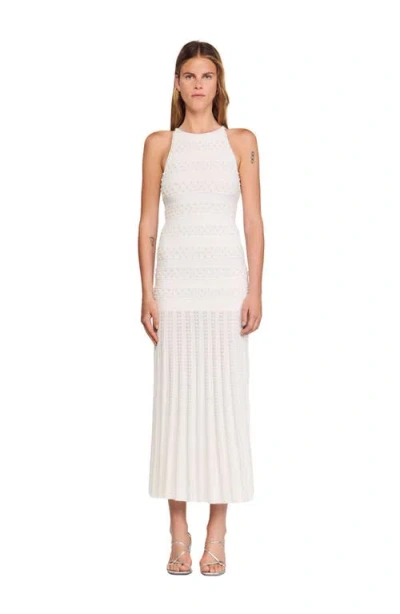 SANDRO SANDRO MAXI BEADED DRESS