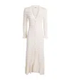 Sandro Beaded Maxi Dress In Beige