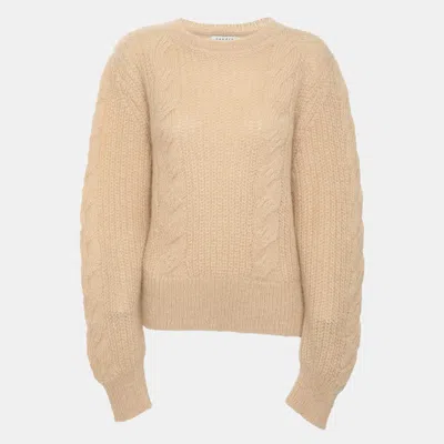 Pre-owned Sandro Beige Knit Sweater L In Sand