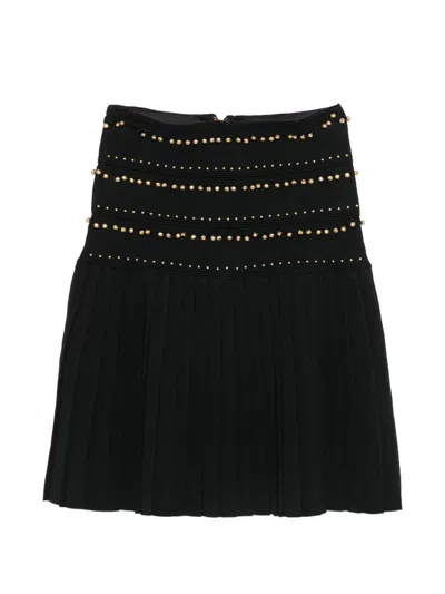 Sandro Bell-embellished Mini Skirt In Black