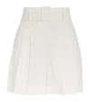 Sandro Sequin High-waisted Shorts In Beige