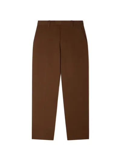 Sandro Belt-loops Trousers In Brown