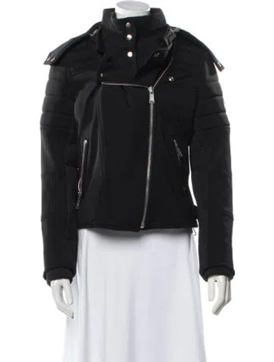 Pre-owned Sandro Biker Jacket In Black