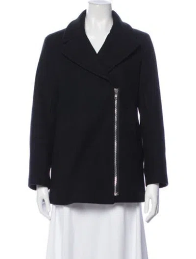 Pre-owned Sandro Biker Jacket In Black