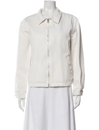 Pre-owned Sandro Biker Jacket In Neutral