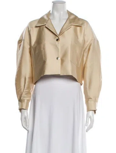 Pre-owned Sandro Biker Jacket In Neutral