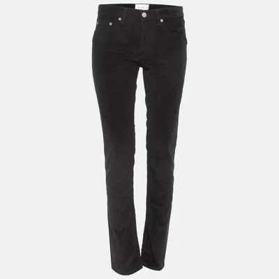 Pre-owned Sandro Black Corduroy Spector Trousers M Waist 29"