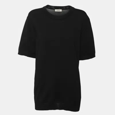 Pre-owned Sandro Black Jersey Tops L