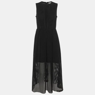 Sandro Black Knitted Midi Dress